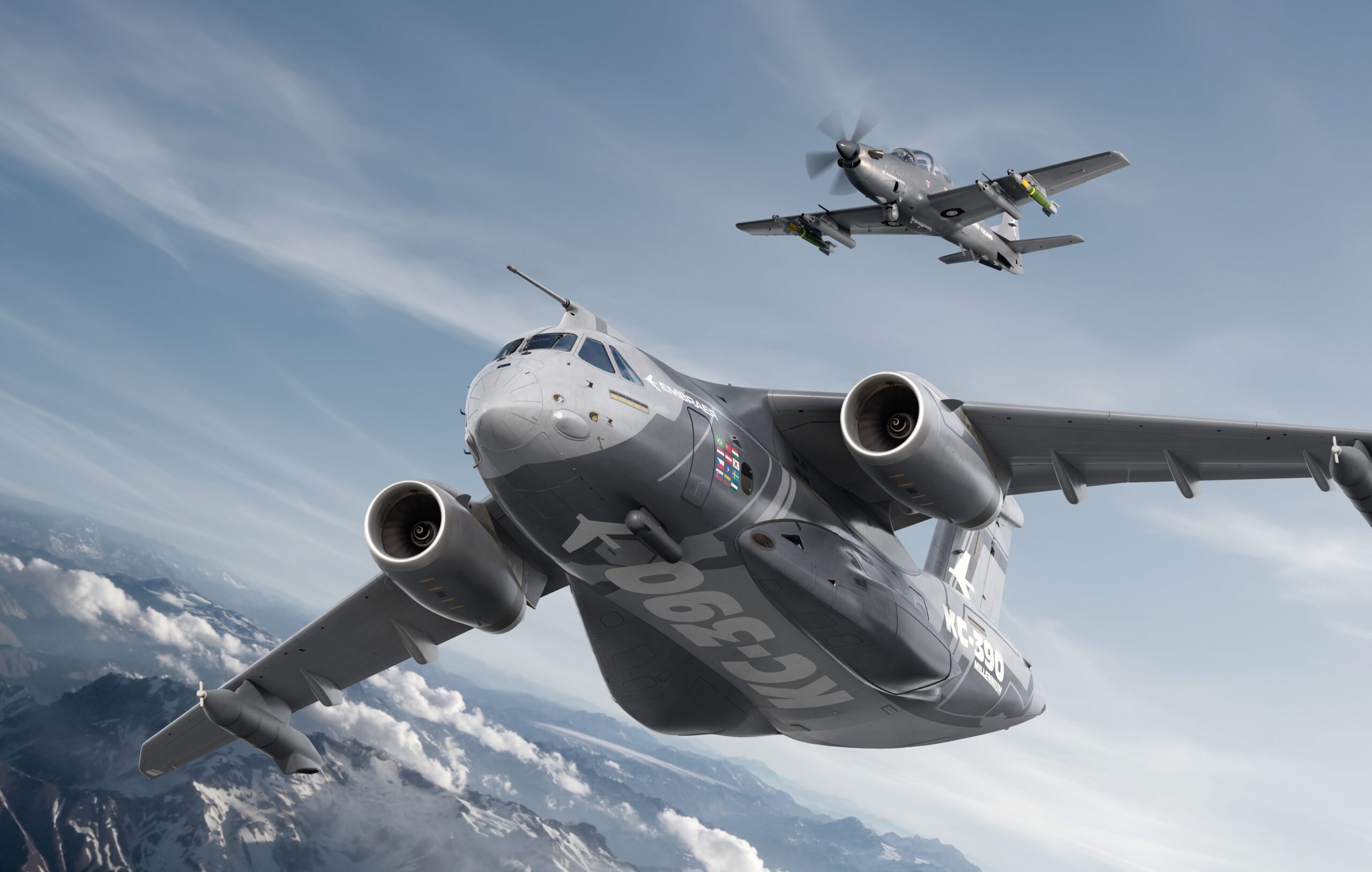 Embraer Brilha na FIDAE 2026 com KC-390 Millennium e A-29 Super Tucano